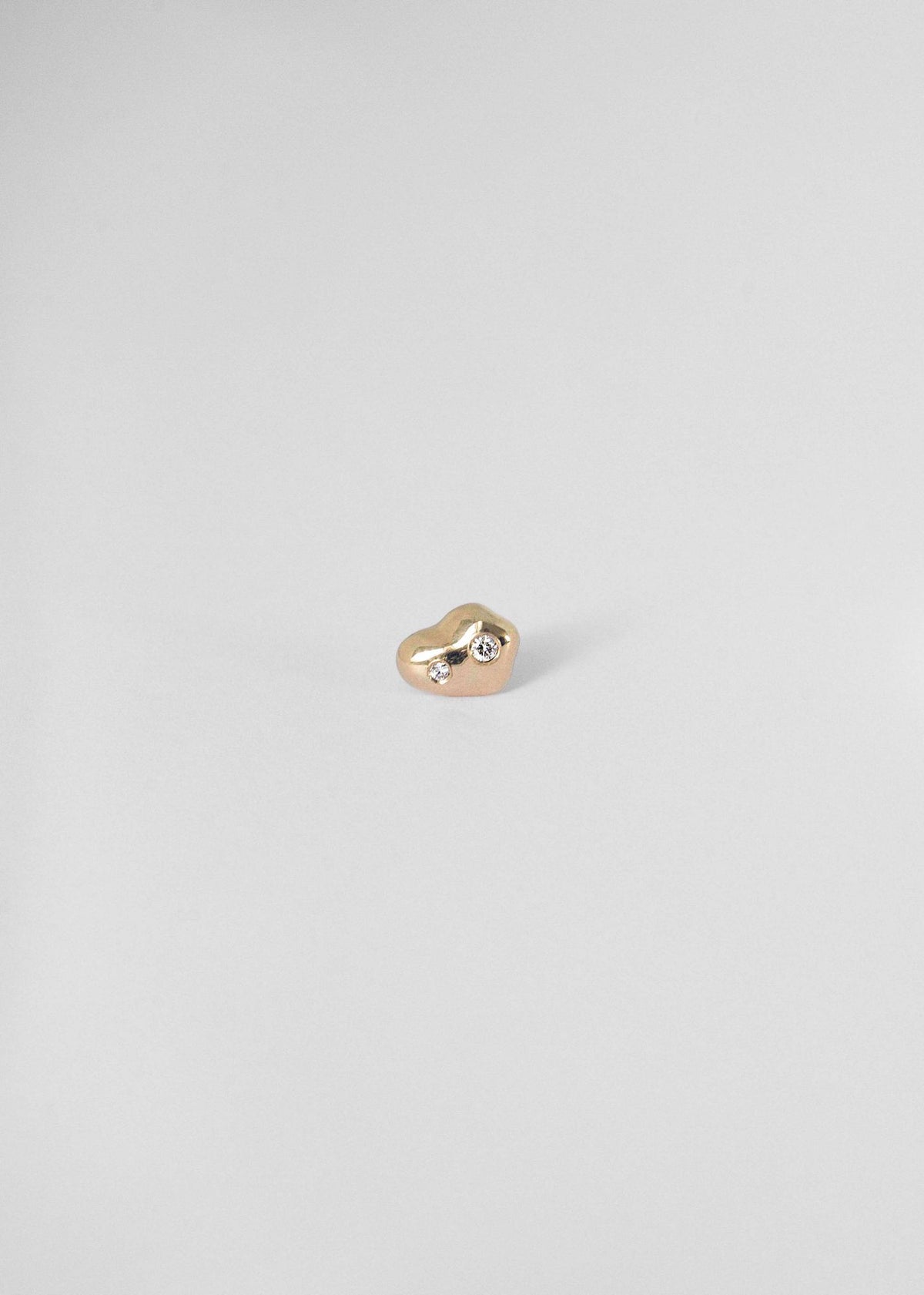 Spuma III 14K Gold Stud w. Diamond
