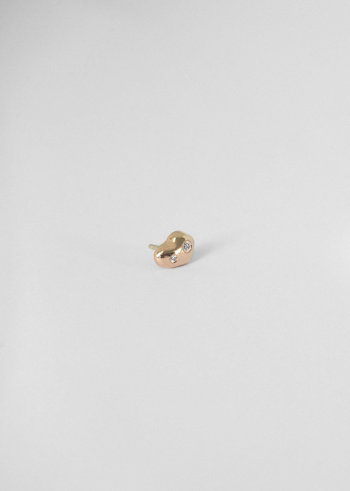 Spuma III 14K Gold Stud w. Diamond