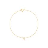 Star 18K Gold Bracelet w. Diamonds