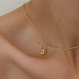 Stardust 18K Gold Necklace w. Lab-Grown Diamond