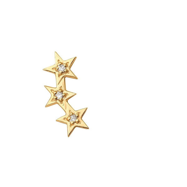 Alexa Fine Jewelry | Starry Night 18K Guld Ørestikker m. Diamanter