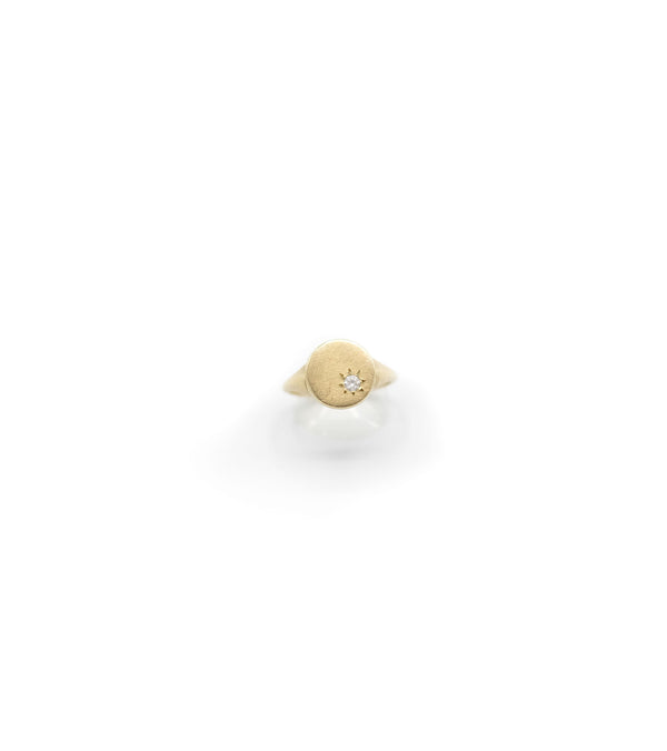 Sunshine 9K Gold Ring w. Zirconia