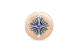 Tag Tanzanite 18K Rose Gold & Silver Ring w. Tanzanite