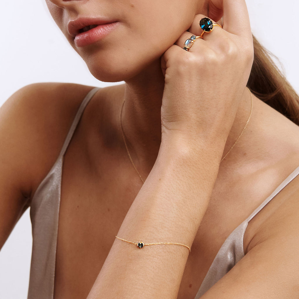 My Precious - Rainbow 10K Gold Bracelet w. Topaz