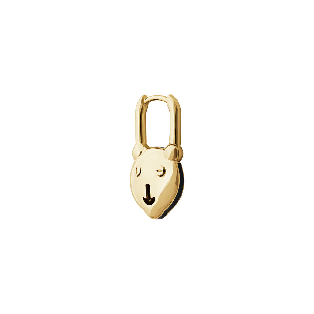 Ted 14K Gold Huggie w. Lab-Grown Diamonds