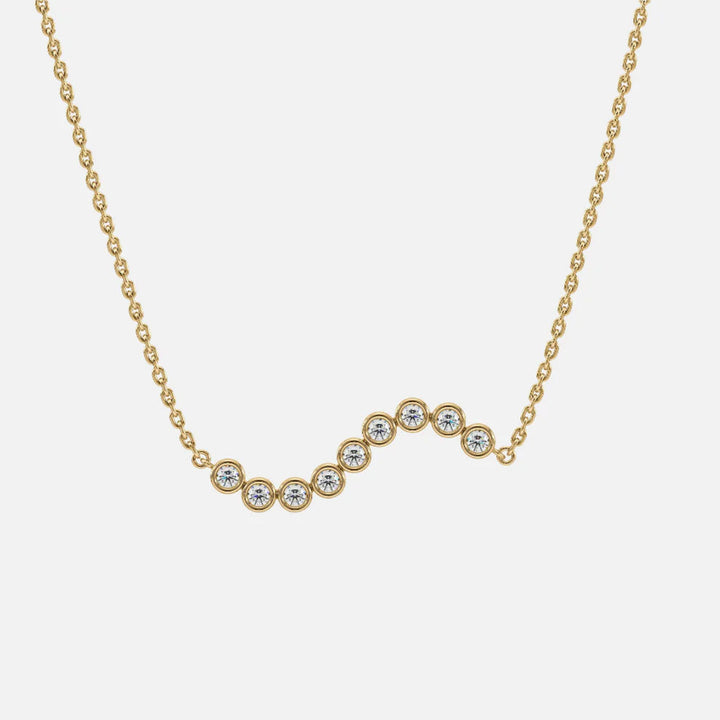 Vana 14K Gold Necklace w. Diamonds