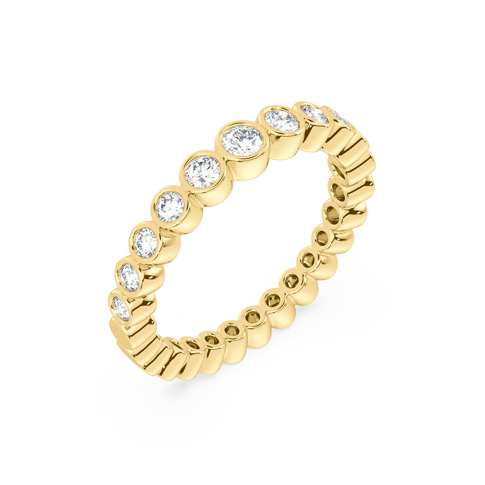 Raha 14K Gold Ring w. Diamonds