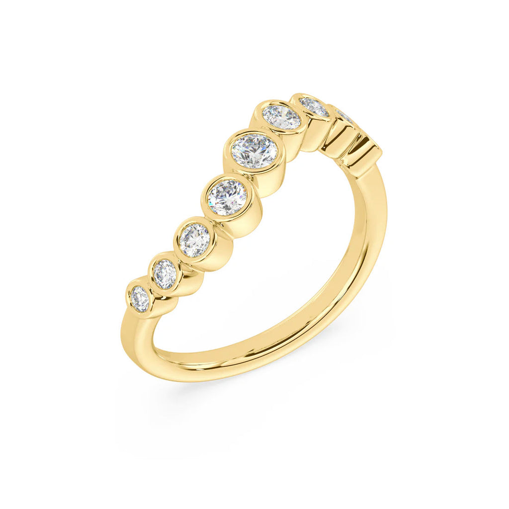 Sumi 14K Gold Ring w. Diamonds