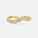 Sumi 14K Gold Ring w. Diamonds