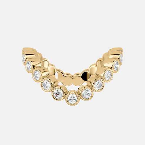 Vanki 14K Gold Ring w. Diamonds