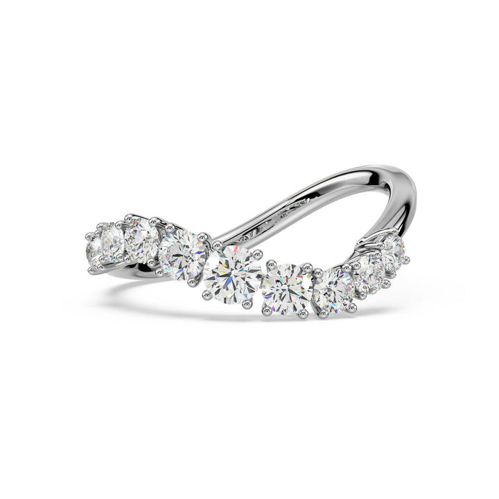 Zoya 14K Whitegold Ring w. Diamonds