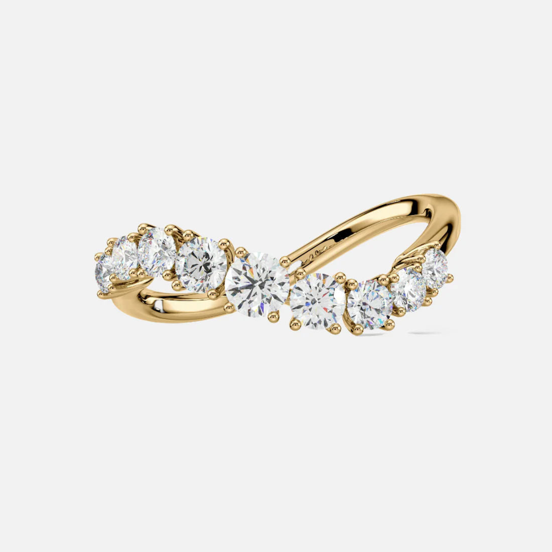 Zoya 14K Goldring w. Diamanten