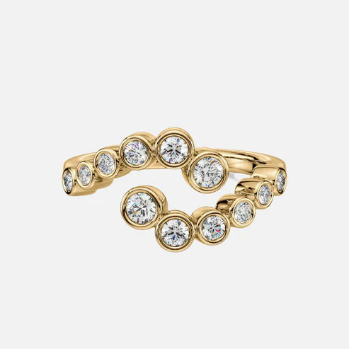 Karma 14K Goldring w. Diamanten