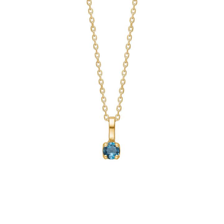 My Precious - Rainbow 10K Gold Pendant w. Topaz