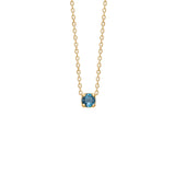 My Precious - Rainbow 10K Gold Necklace w. Topaz