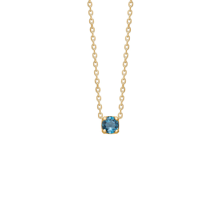 My Precious - Rainbow 10K Gold Necklace w. Topaz