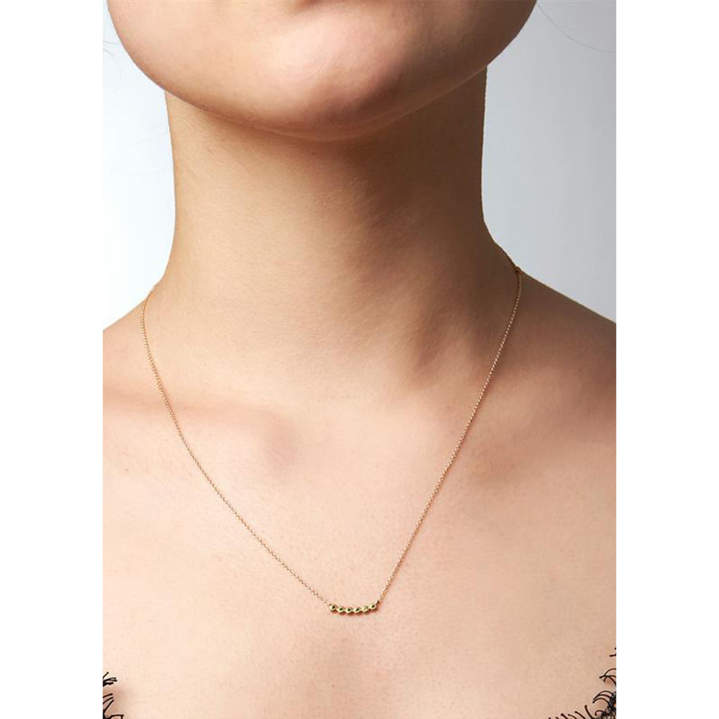 My Precious Green Chrome Diopside 10K Gold Necklace