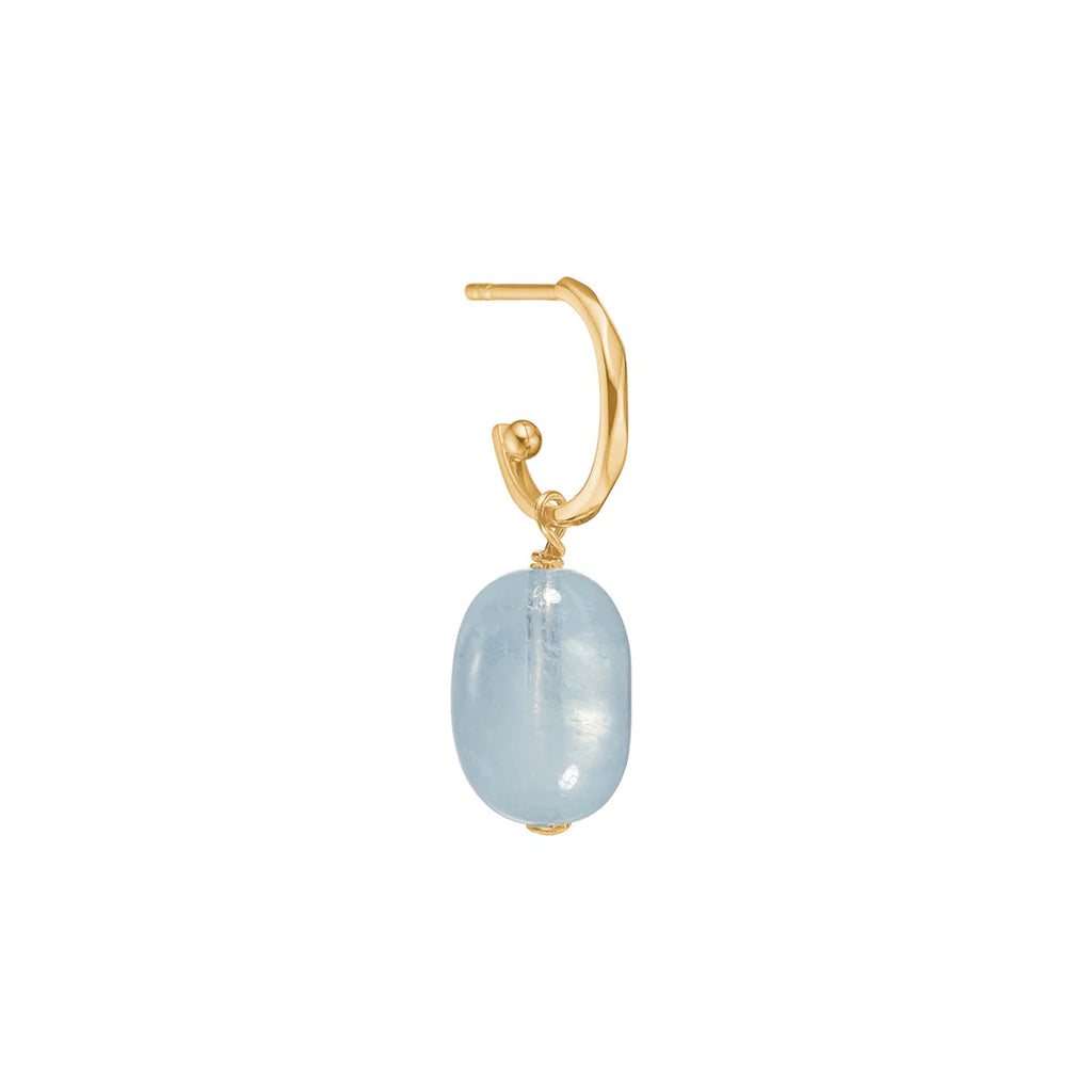 10K Gold Pendant w. Aquamarine