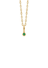 Prism 10K Gold Pendant w. Emerald