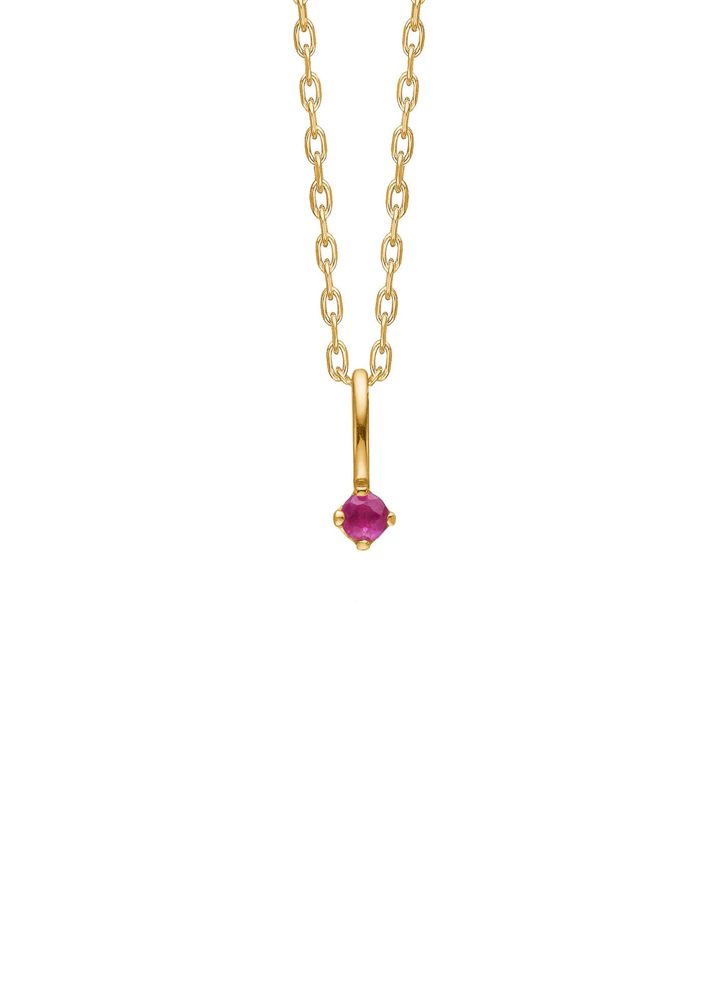Prism 10k Gold Pendant w. Ruby