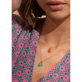 10K Gold Pendant w. Sunstone