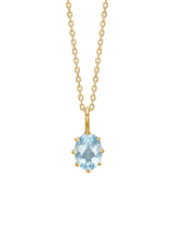 Stella 10K Gold Pendant w. Blue Topaz