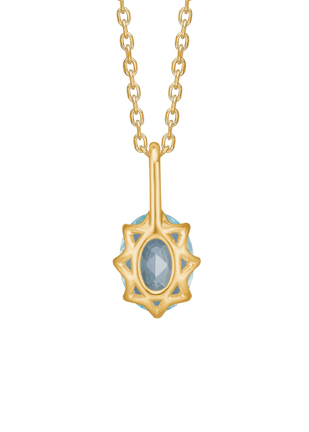 Stella 10K Gold Pendant w. Blue Topaz