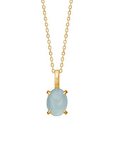 Camren 10K Gold Pendant w. Aquamarine