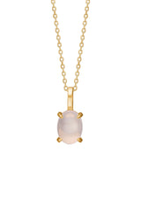 Camren 10K Gold Pendant w. Rose Quartz