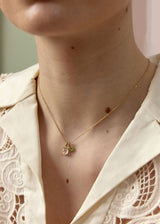 Camren 10K Gold Pendant w. Rose Quartz