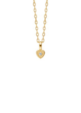 Amor 10K Gold Pendant w. Diamond
