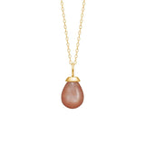 10K Gold Pendant w. Sunstone