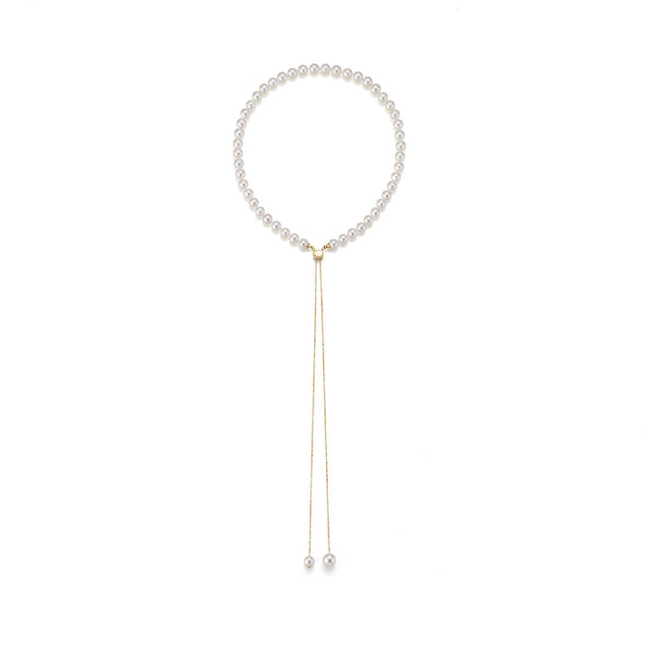 Transformable 18K Guld Diamant m. 7.5-8mm Perler