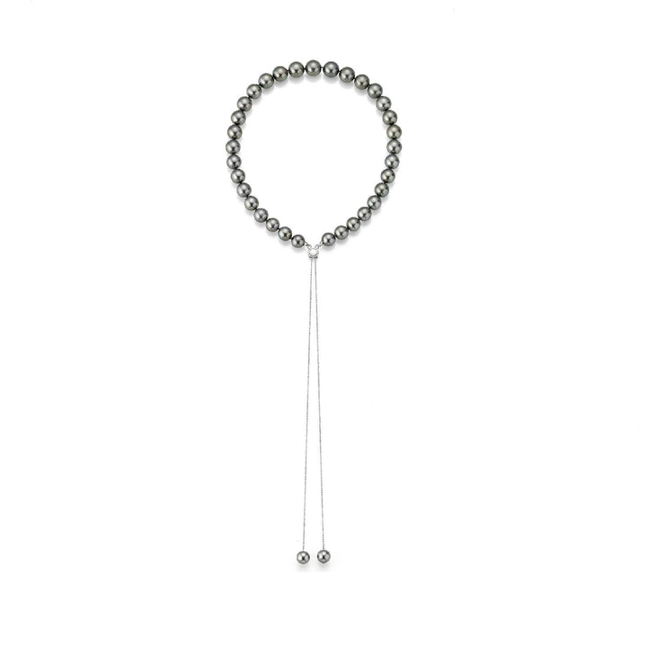 Transformable 18K Hvidguld Diamant m. 50 Tahiti Perler