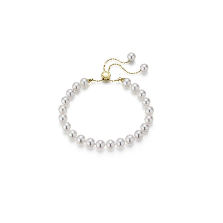 Transformable 18K Guld Armbånd m. 7.5-8 mm Perler