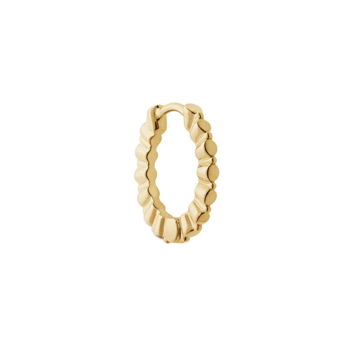 Wahre Romantik 10 14K Gold Huggie W. Diamanten gewachsen