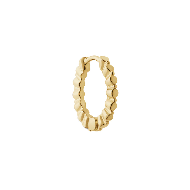 True Romance 10 14K Gold Huggie w. Lab-Grown Diamonds