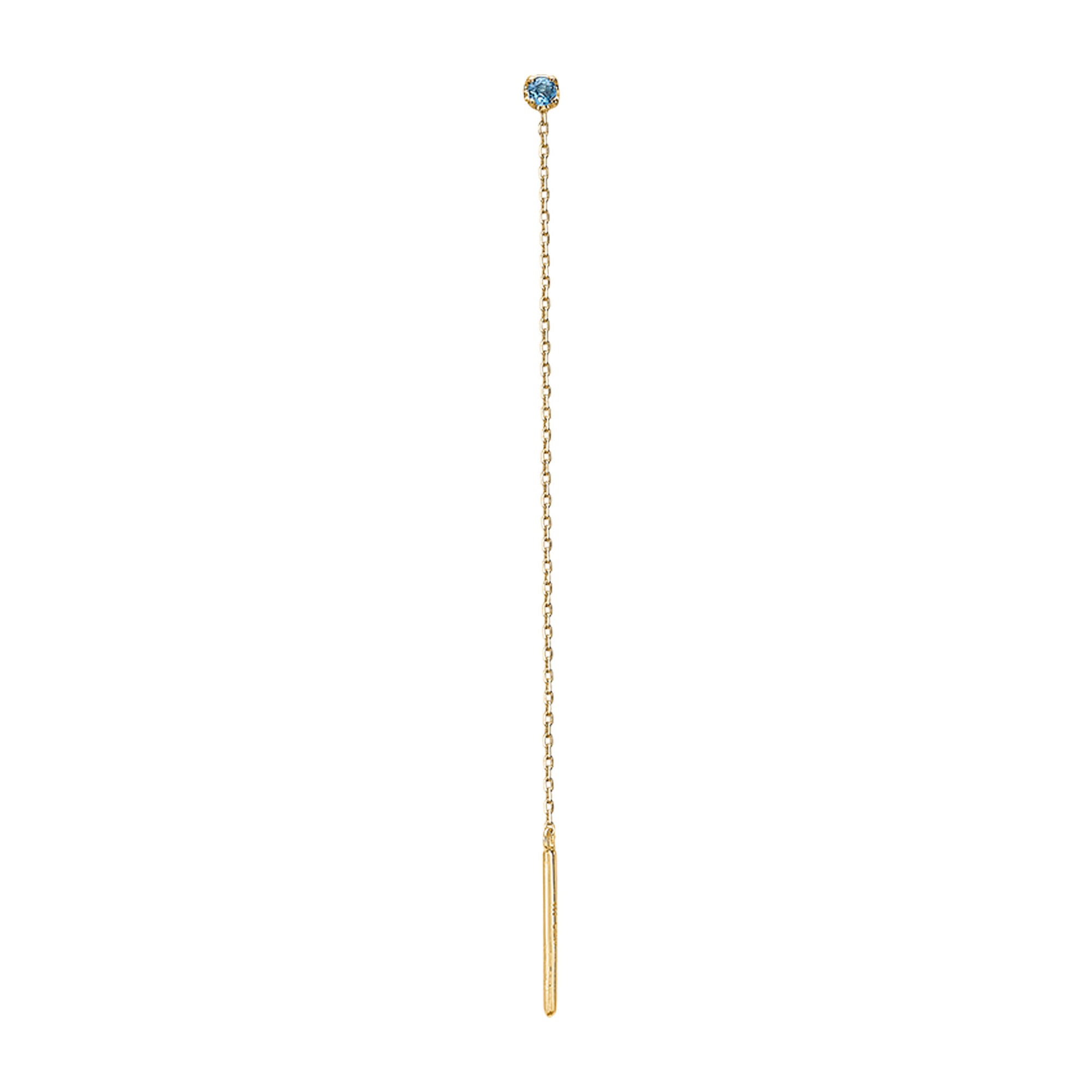 My Precious - Rainbow 10K Gold Earhanger w. Topaz