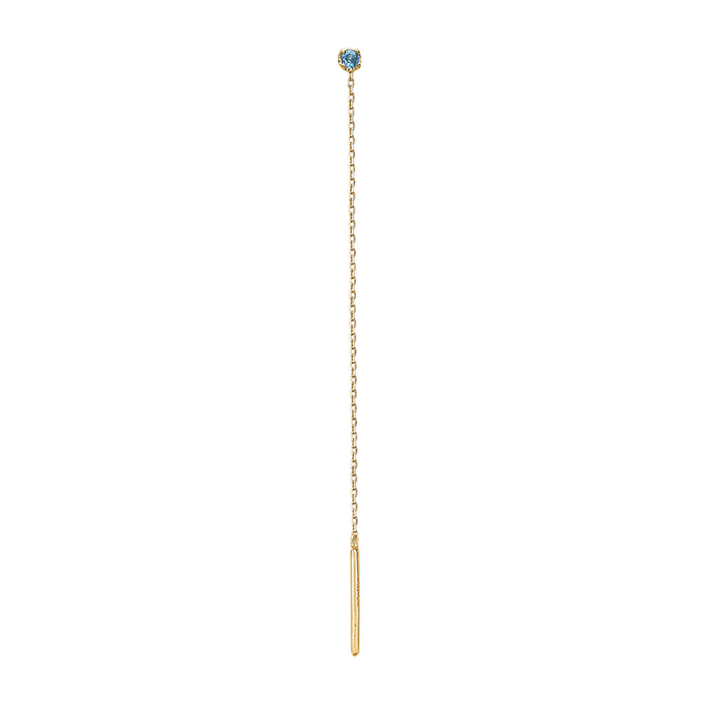 My Precious - Rainbow 10K Gold Earhanger w. Topaz