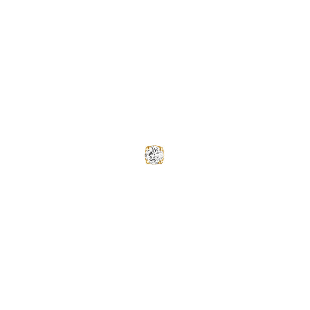 Prism 10K Gold Stud w. Diamond