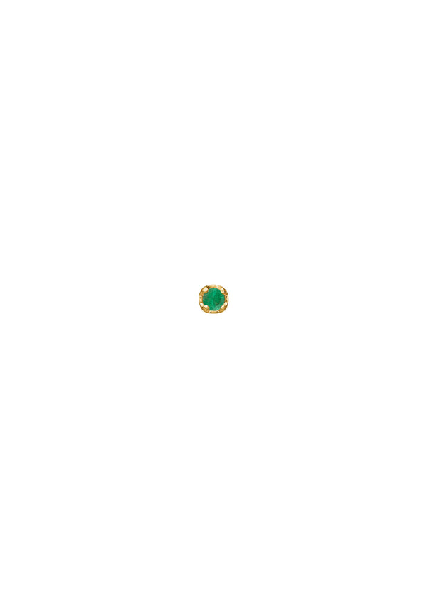 Rainbow 10K Gold Stud w. Emerald