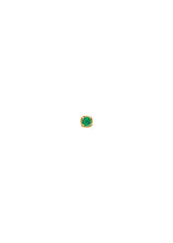 Rainbow 10K Gold Stud w. Emerald
