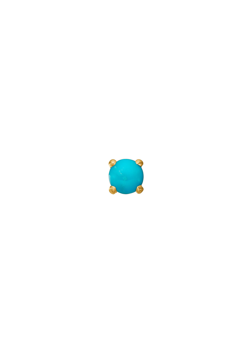 Bon-bon 10K Gold Stud w. Turquoise