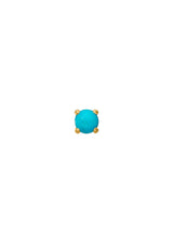 Bon-bon 10K Gold Stud w. Turquoise
