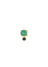 Bryna 10K Gold w. Chrysophrase & Tourmaline