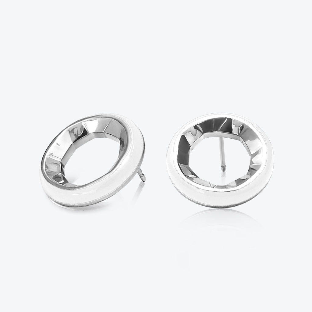 A. Sun Halo Silber Studs w. Schneewittchen Emaille