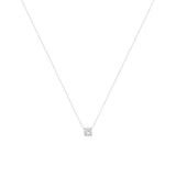 Teeny Twinkle 18K White Gold Necklace w. Diamond