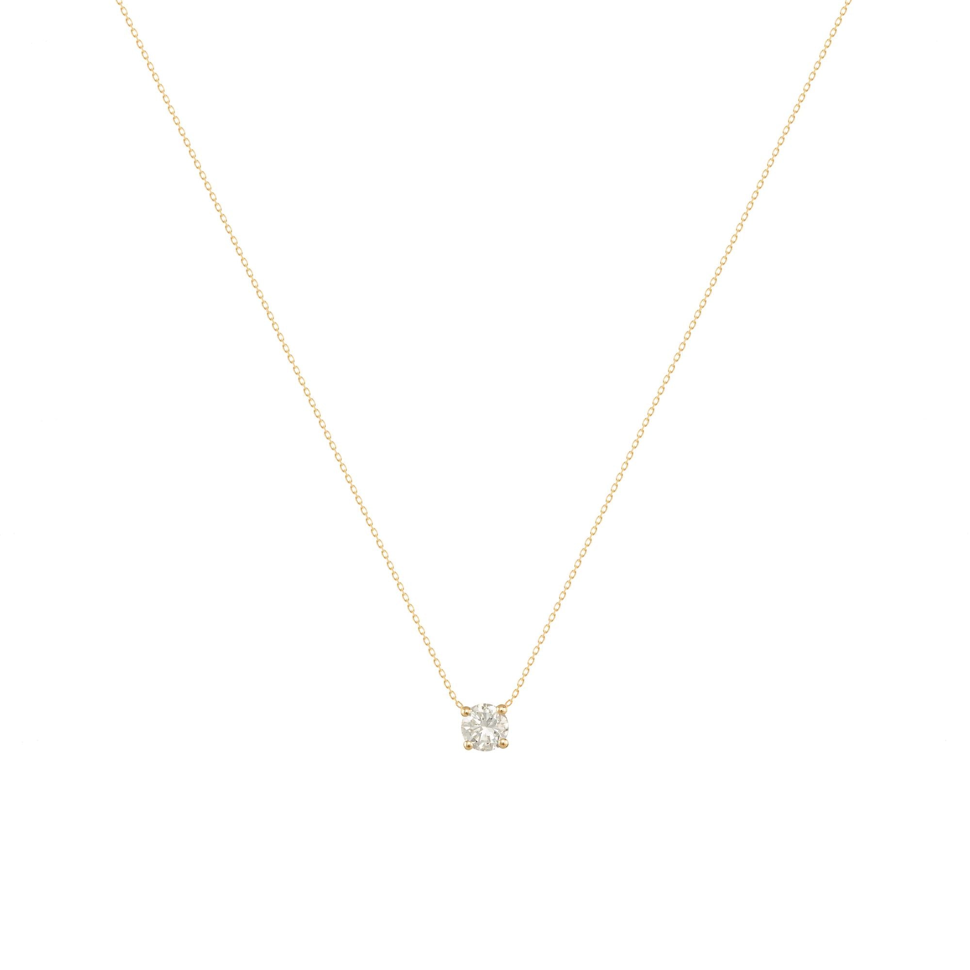Teeny Twinkle 18K Gold Necklace w. Diamond