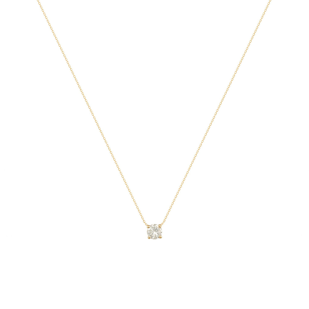 Teeny Twinkle 18K Gold Necklace w. Diamond