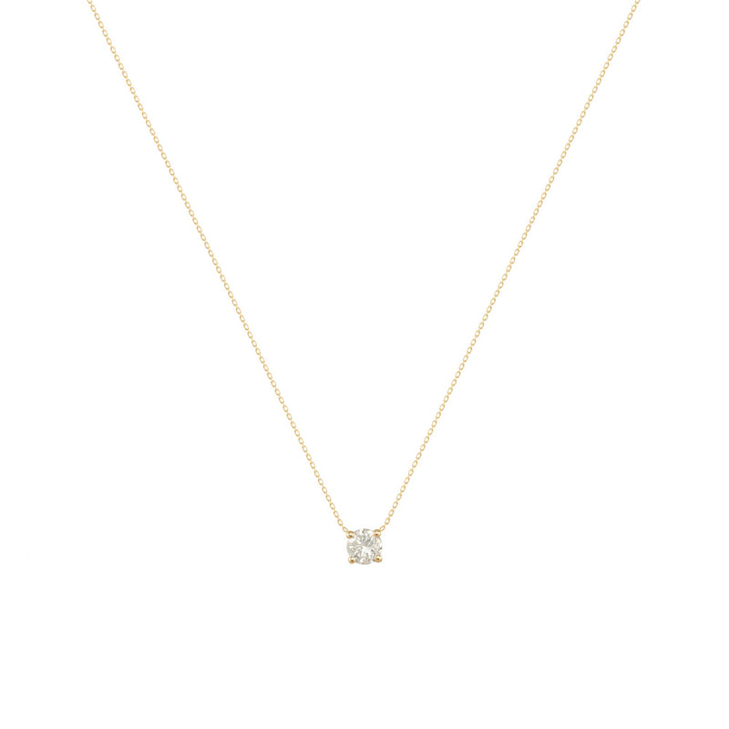 Teeny Twinkle 18K Gold Necklace w. Diamond